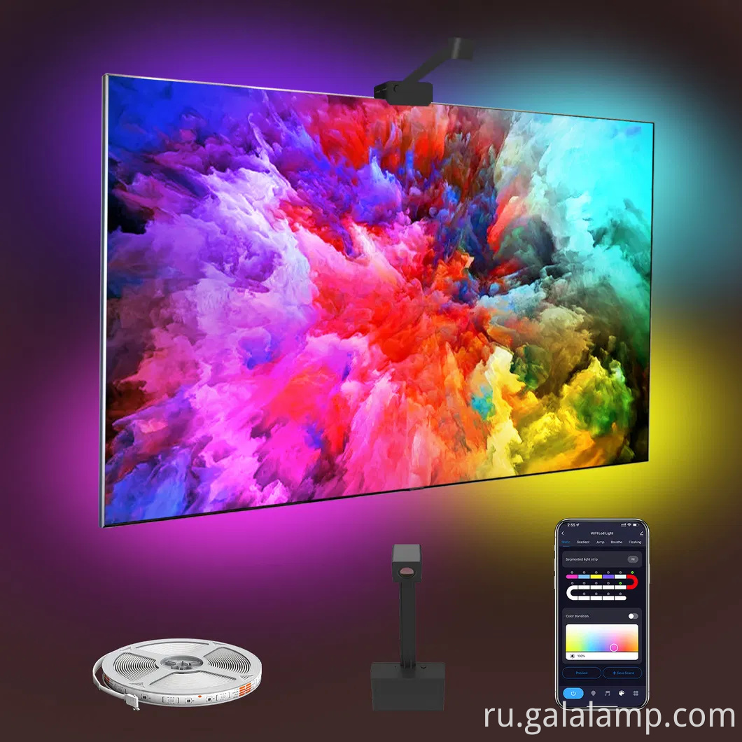 Блок синхронизации и комплект светодиодной подсветки телевизора, полосы иммерсионного внешнего освещения для 65-дюймового компьютера/телевизора/интеллектуального захвата окружающего света